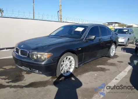 2003 BMW 745I z USA, uszkodzony, nr VIN WBAGL63423DP63106